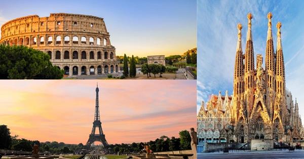Italy, Spain and France Tour - Famous European Landmarks in One Journey