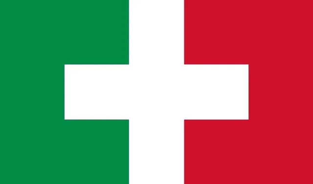Italy and Switzerland Tour - Graphic Combination of Flags